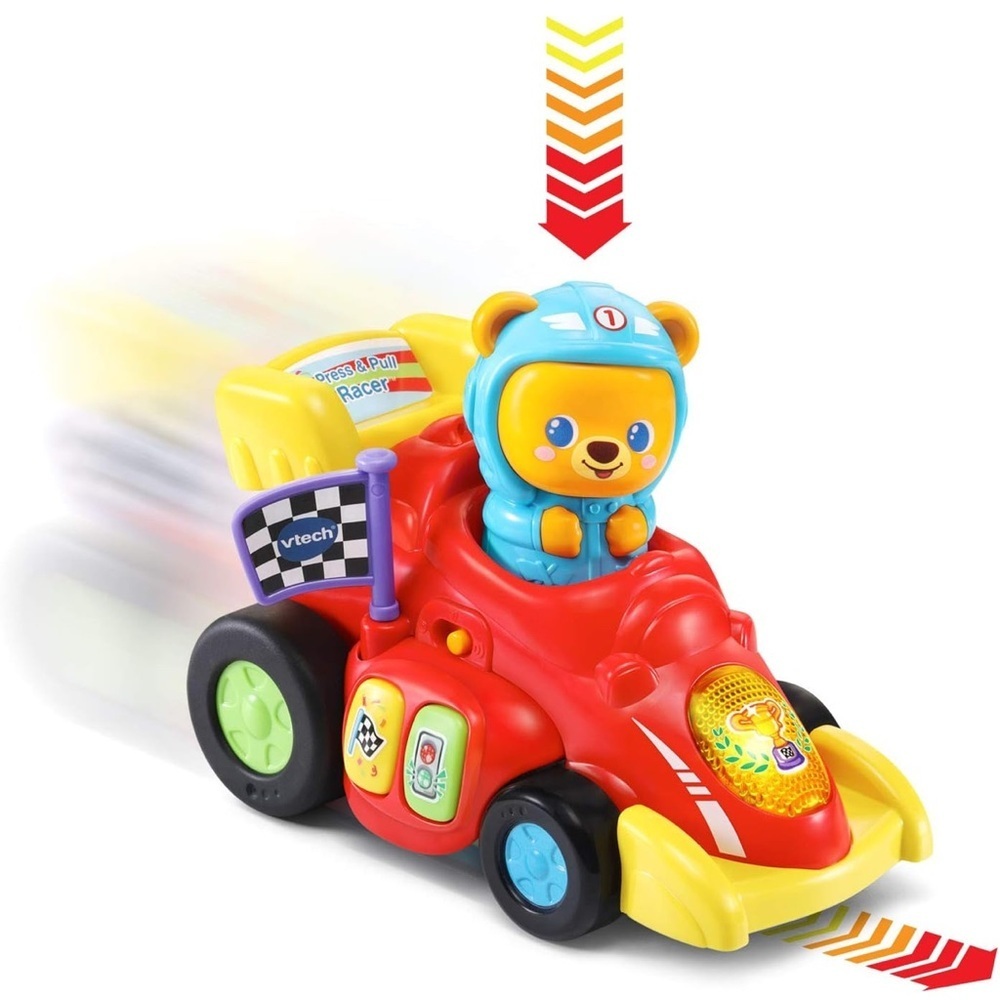 VTech Press and Pull Racer, Red